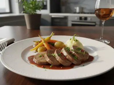 Langue de bœuf fondante à la sauce Madère au Cookeo