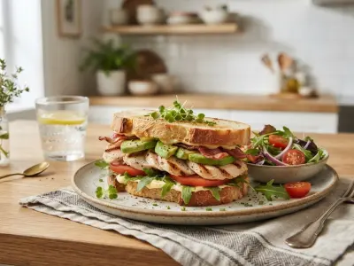 Sandwich poulet avocat