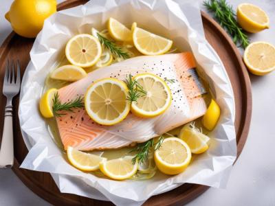 Poisson Blanc en Papillote, Fenouil et Citron