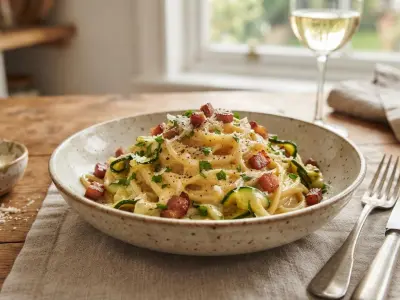 Carbonara de courgettes