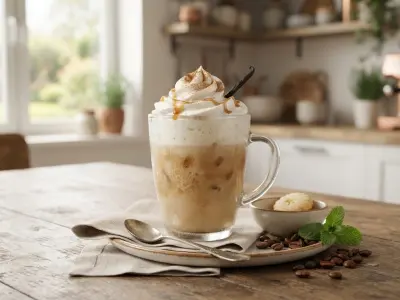 Café frappé crémeux à la vanille