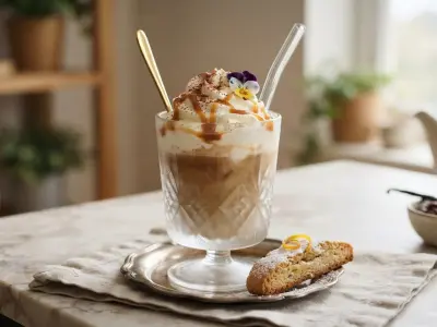 Café glacé vanillé onctueux