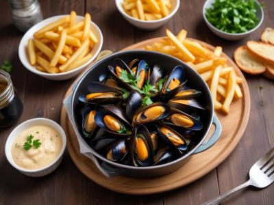 Moules marinières et frites maison