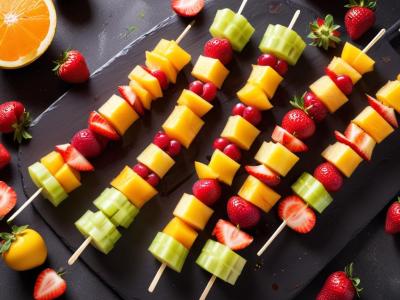 Brochettes de Fruits Frais Estivales