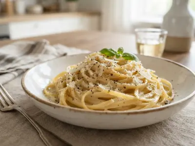 Linguine au parmesan et poivre noir