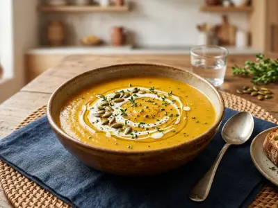 Velouté Réconfortant de Courge de Nice et Carottes