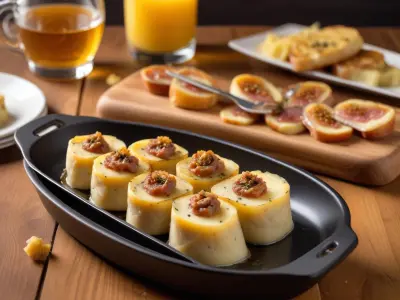 Involtini de Parme à la Raclette Fumée, Noix et Miel de Truffe