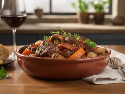 Mijoté de Boeuf Bourguignon Traditionnel