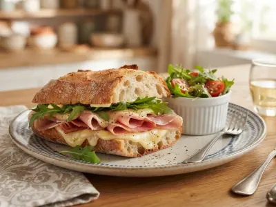 Sandwich au jambon cru et comté