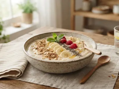 Smoothie Énergétique Banane, Skyr et Avoine