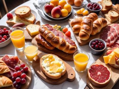 Brunch Gourmand : Viennoiseries, Jus Frais, Charcuterie et Fromage