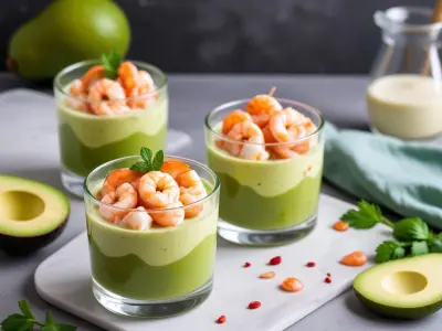 Verrine Fraîcheur Avocat-Crevettes