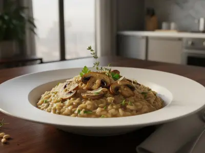 Risotto Crémeux aux Champignons de Paris