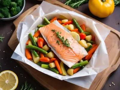 Papillote de Poisson aux Légumes Racines d'Hiver