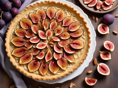 Tarte Délicate aux Figues Fraîches et Amandes