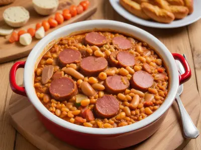 Cassoulet Express aux Saucisses de Toulouse et Confit de Canard