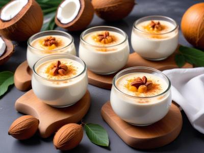 Petits Pots de Crème à la Noix de Coco Exotique