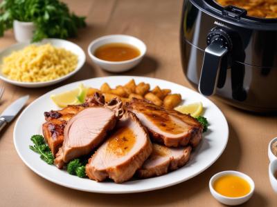 Côtes de porc marinées au miel et soja à l'AirFryer
