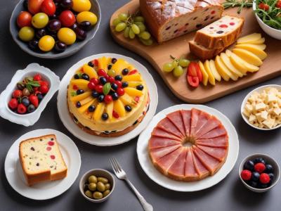 Pique-nique Gourmand: Cake aux Olives et Jambon, Salade de Fruits Frais