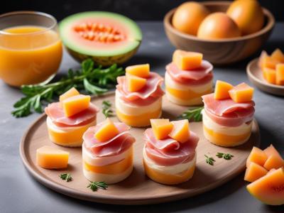Verrines de Jambon Cru et Melon