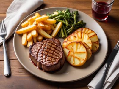 Steak Haché et Pommes de Terre au Four