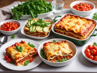 Lasagnes réchauffées et Salade Verte Fraîcheur