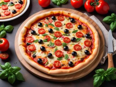 Pizza Printanière aux Légumes Frais