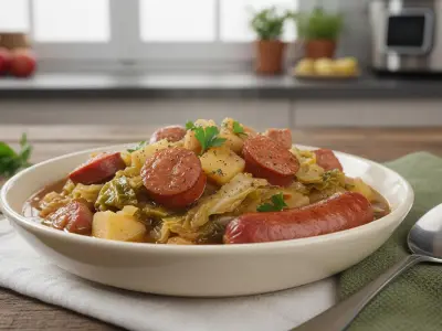 Généreuse Potée au Chou Pomme et Saucisses au Cookeo