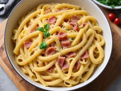 One Pot Pâtes Carbonara Facile (Sans Crème)