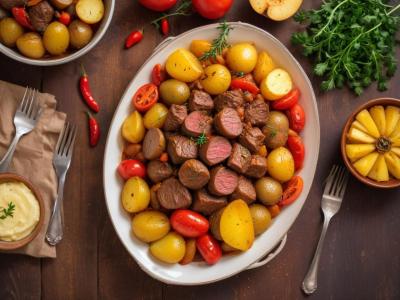 Ragoût de Boeuf aux Patates et Poivrons