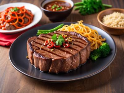 Steak Haché aux Nouilles Chinoises Express