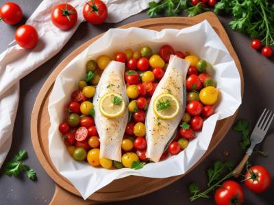 Papillote de Poisson aux Courgettes et Tomates Cerises