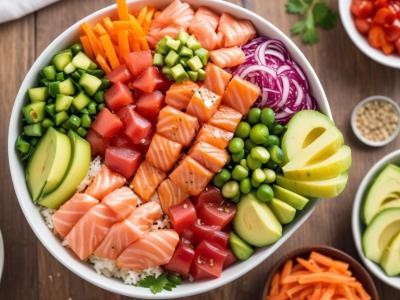 Poke Bowl Estival au Saumon Mariné