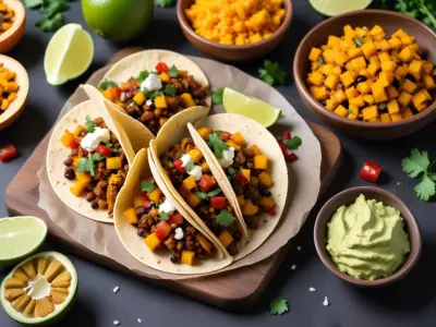 Tacos Végétariens à la Courge Butternut et Épices Mexicaines