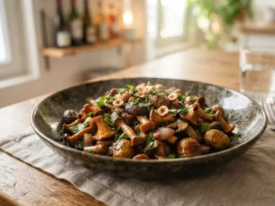 Poêlée de champignons et châtaignes