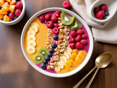 Smoothie bowl au kaki