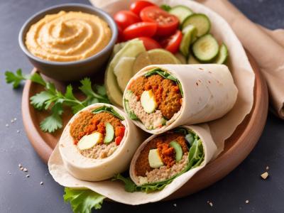 Wrap Gourmand aux Falafels et Houmous