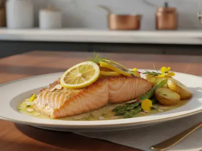 Saumon Éclatant au Citron et à l'Aneth