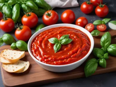 Dip Tomate Basilic Facile et Rapide