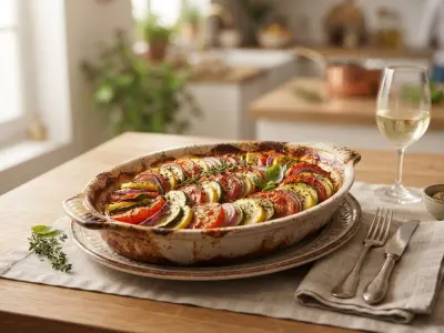 Tian de légumes du soleil aux herbes de Provence