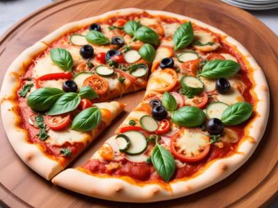Pizza maison aux légumes du soleil