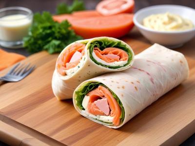 Wrap saumon et fromage frais