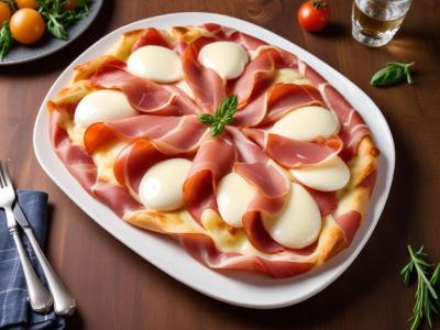 Pinsa Artichaut, Jambon Cru & Mozzarella