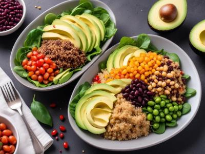 Salade de Quinoa, Avocat, Maïs et Haricots Noirs