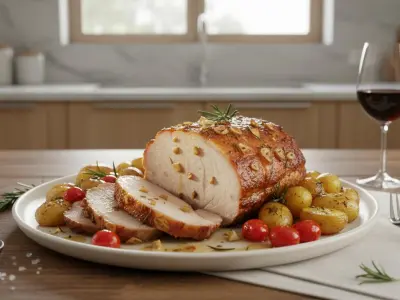 Rôti de Porc Traditionnel à l'Ail et au Romarin