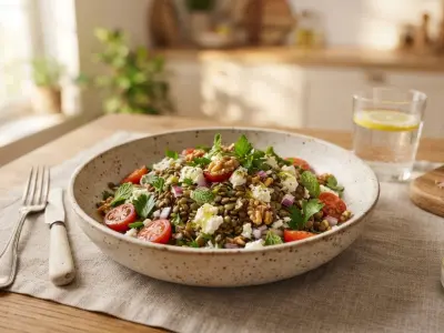 Salade de lentilles et feta