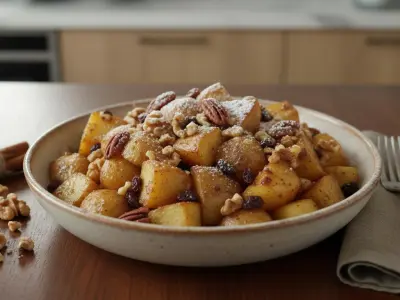 Pommes au Four Fondantes à la Cannelle et aux Noix