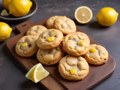 Cookies salés, maquereau fumé et citron confit
