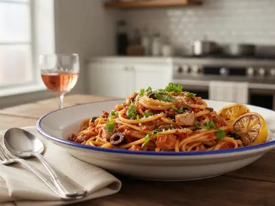 Linguine à la Putanesca Express au Thon