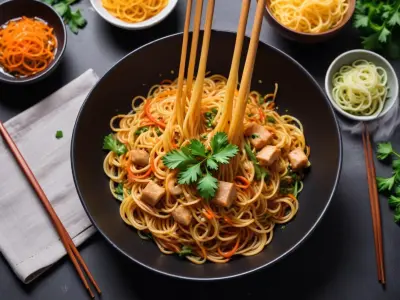 Nouilles sautées façon asiatique